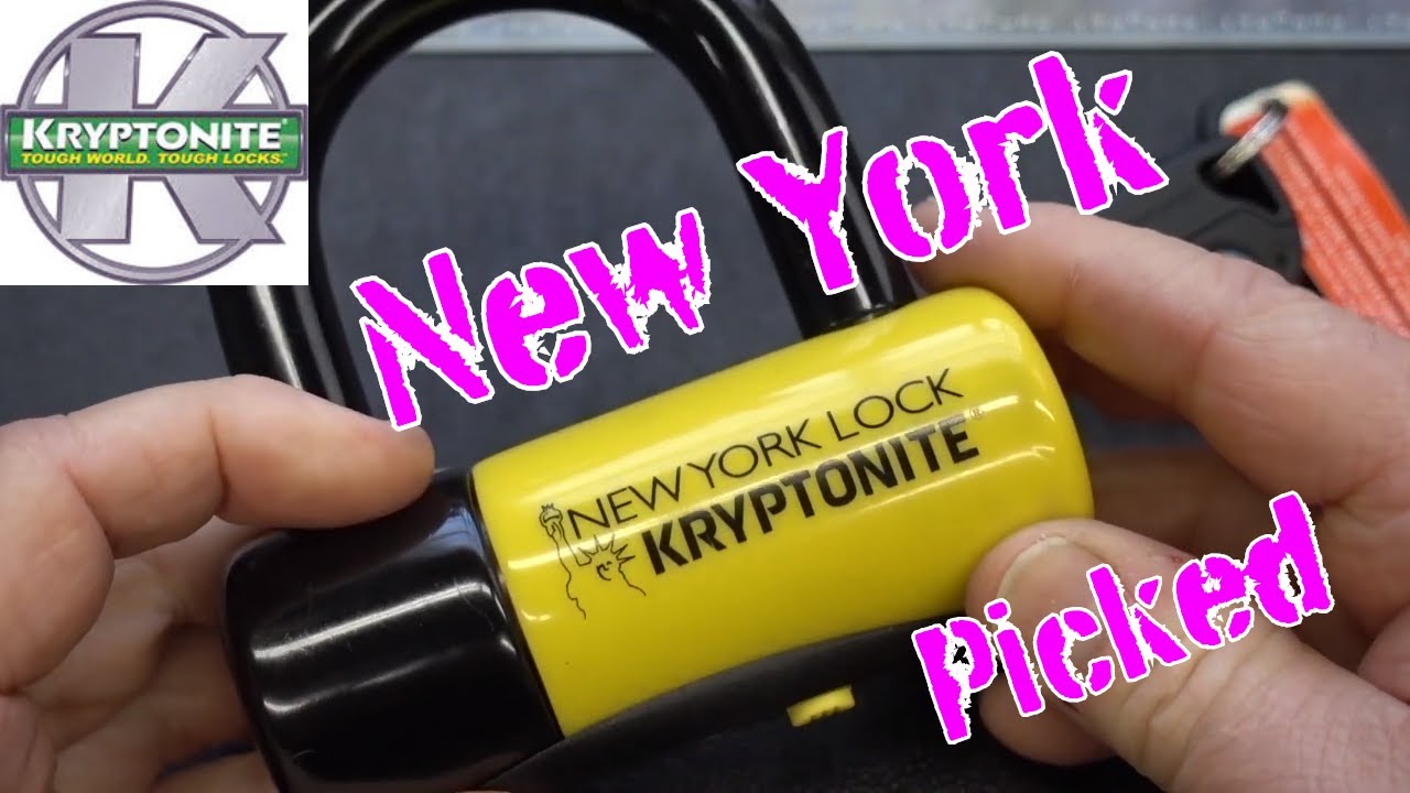 (1445) Kryptonite New York Disc Detainer Bike Lock Picked