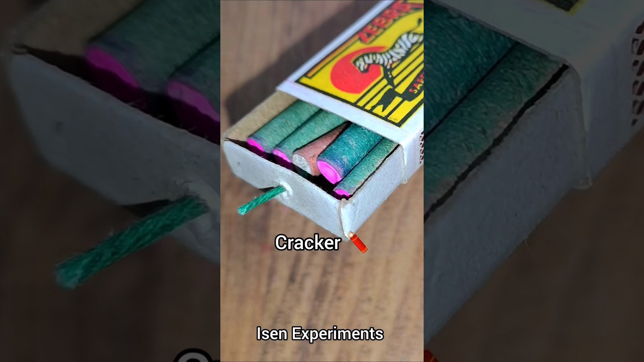 DIY Match Cracker #experiment #firecrackers #fireworks #crackers #lifehack