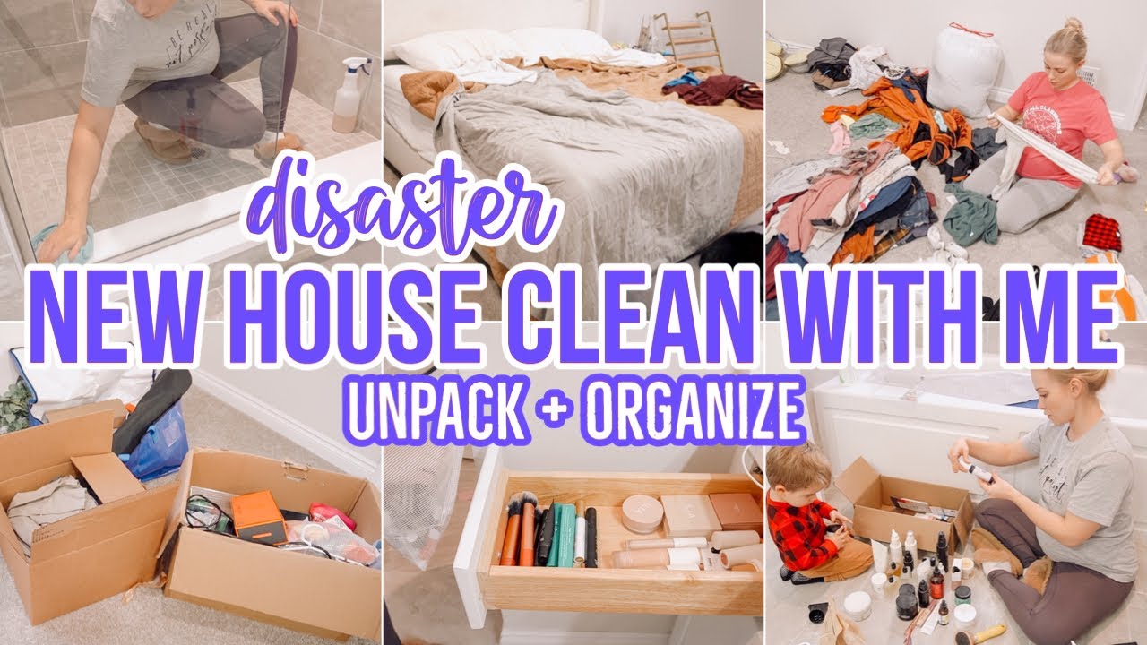 NEW HOUSE DISASTER CLEAN WITH ME // DECLUTTERING AND ORGANIZING // CLEANING MOTIVATION //BECKY MOSS