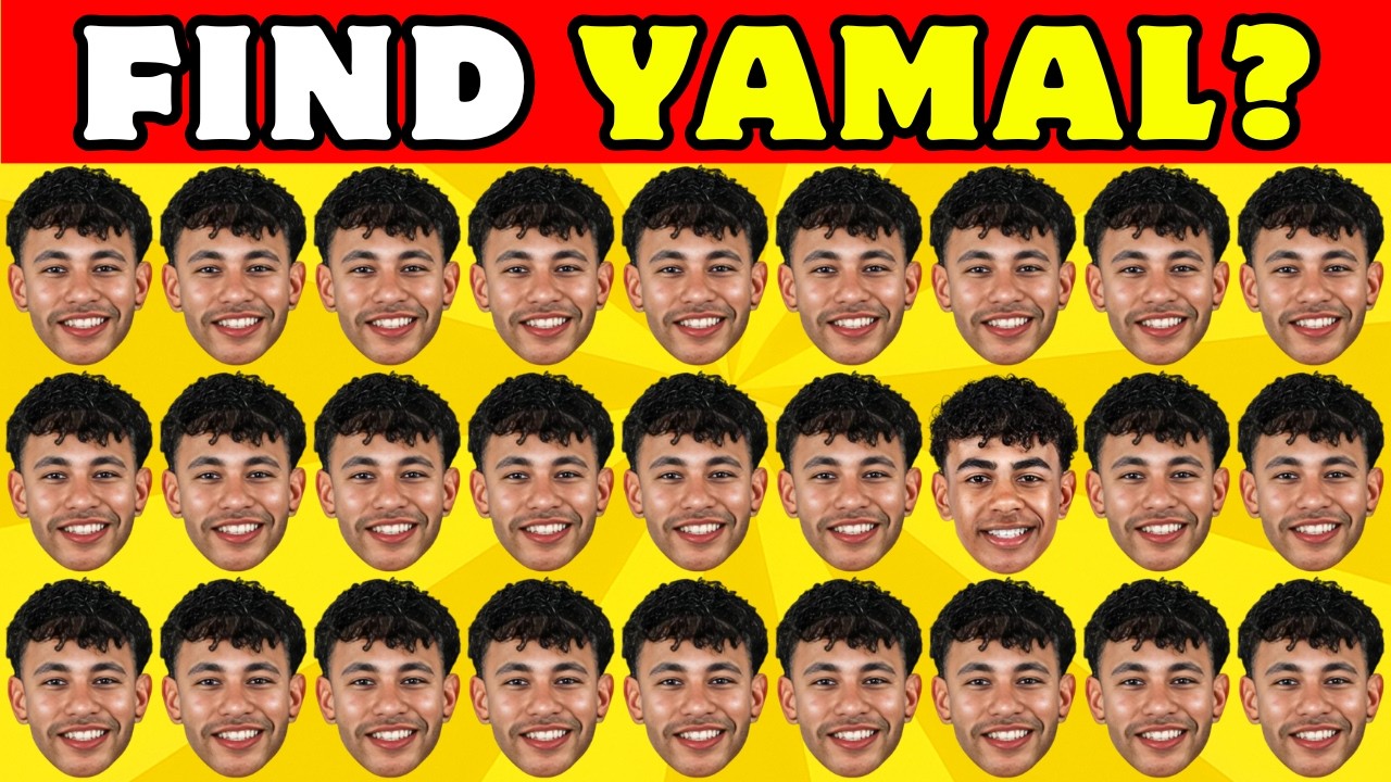 Football Eye Test 👀 Spot Lamine Yamal (Hard Mode)