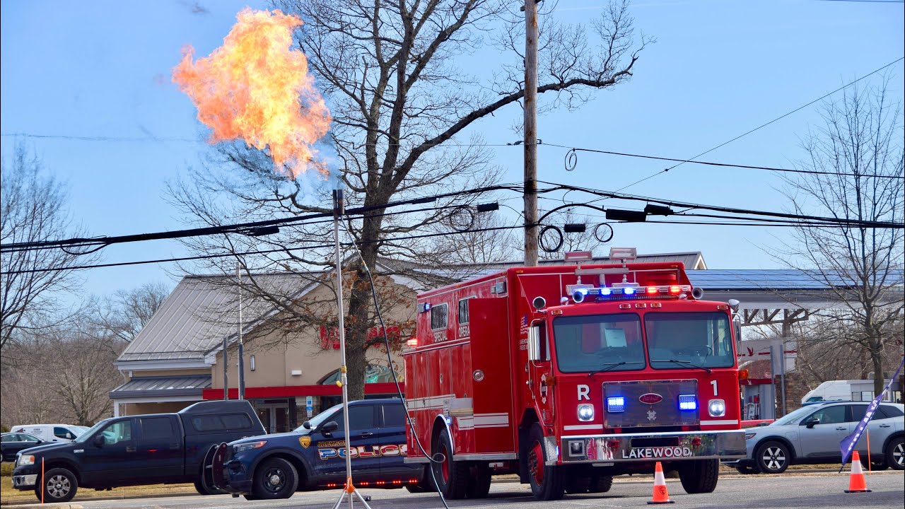 Propane Flaring Conducted By Hazmat Crews In Jackson Nj 1-22-26