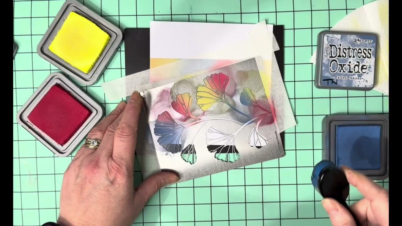 Sweet Poppy Stencils - Ginkgo Leaves Stencil
