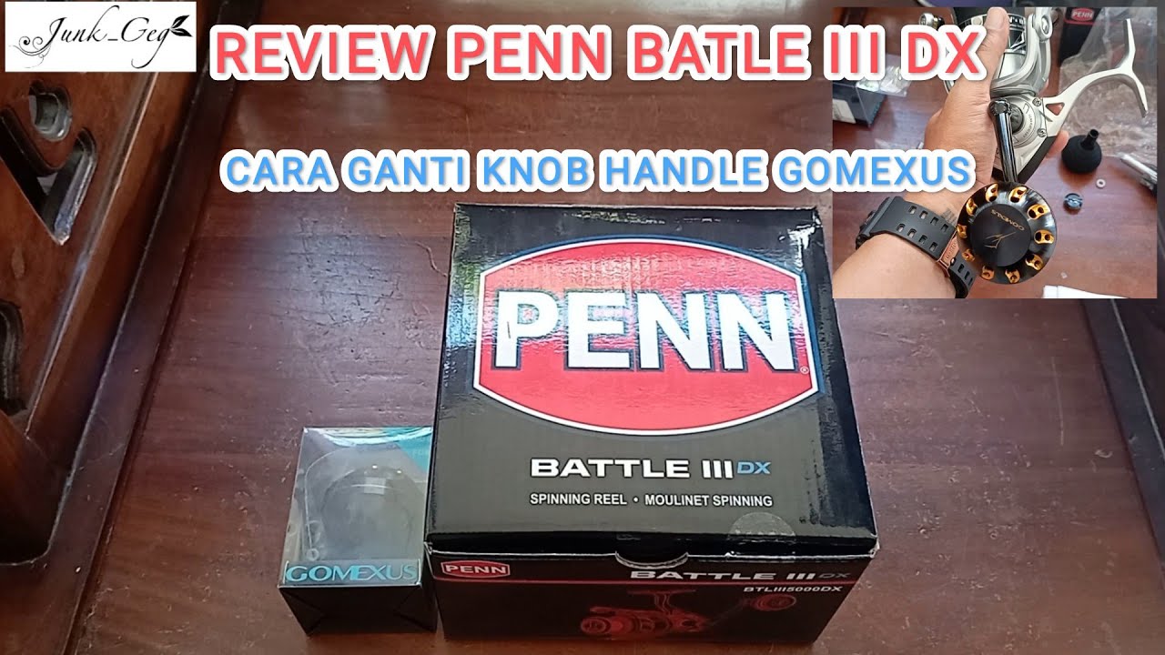 BIAR GA CACAT CARA GANTI KNOB HANDLE PENN BATLE III DX  | GOMEXUS