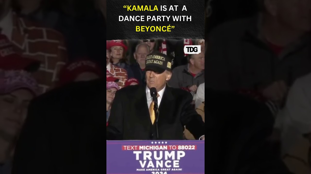 #watch | Трамп высмеивает поддержку Бейонсе Камалы Харрис: &laquo;Камала на танцевальной вечеринке!&raquo; #в...