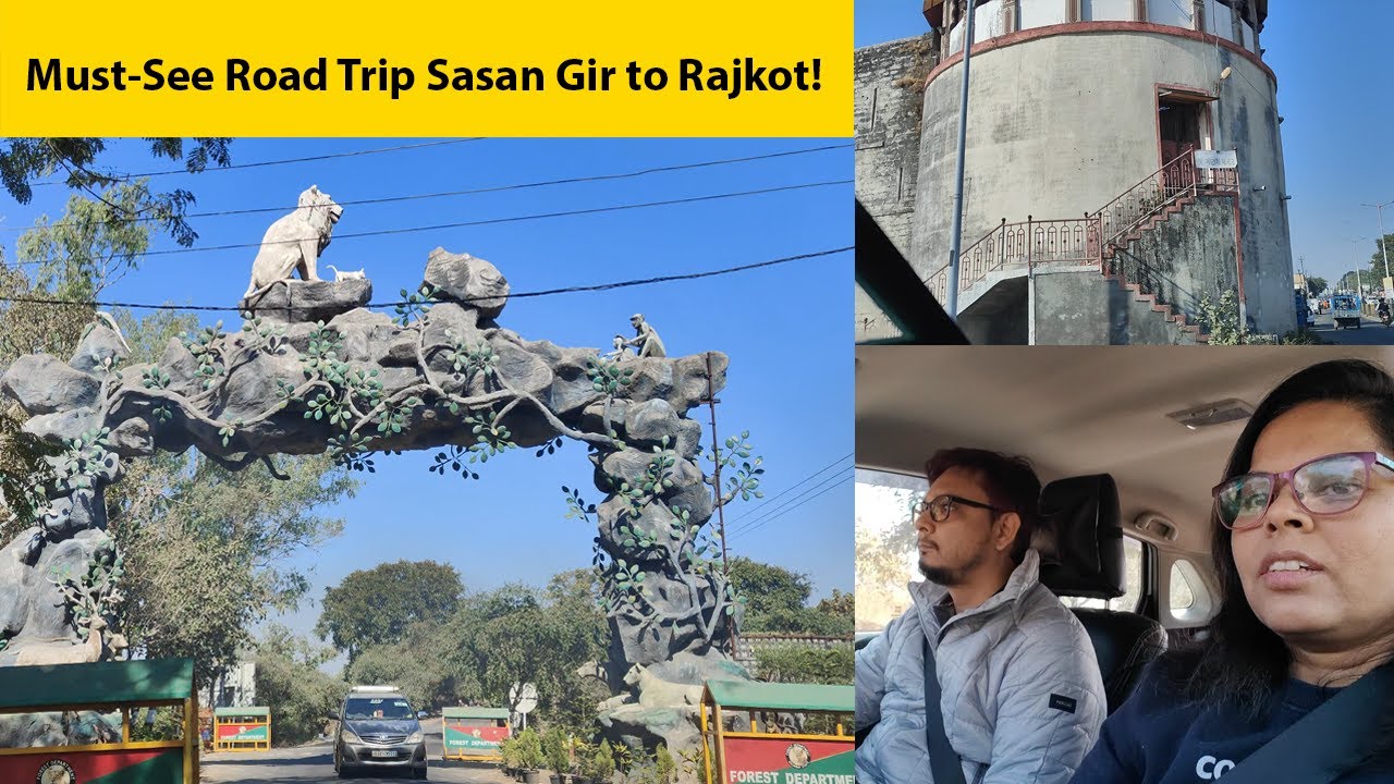 Sasan Gir to Rajkot Road Trip 🚗 | Scenic Drive Back from Fern Gir Resort | Tapku Vlogs