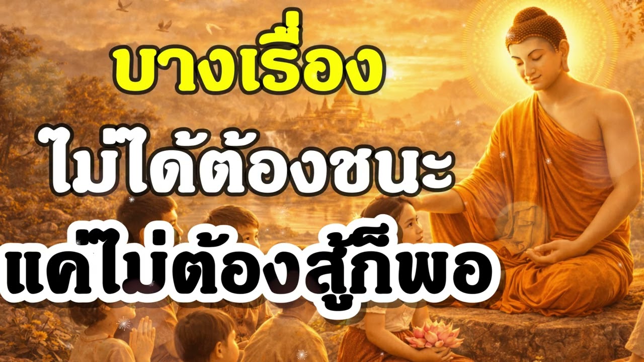 บางเรื่องไม่ได้ต้องชนะ แค่ไม่ต้องสู้ก็พอ | ฟังธรรมะก่อนนอน | Ep.48