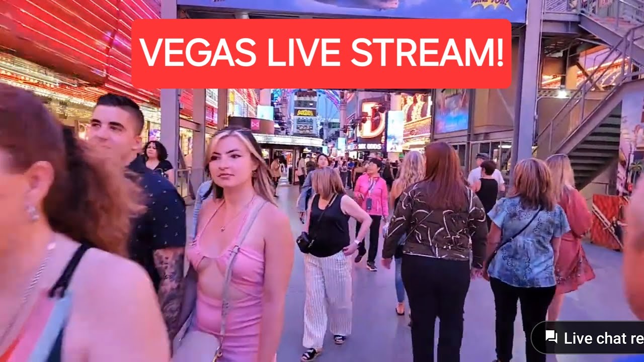 Las Vegas LIVE NOW, Fremont Street, Vegas Live Stream, cell phone melted