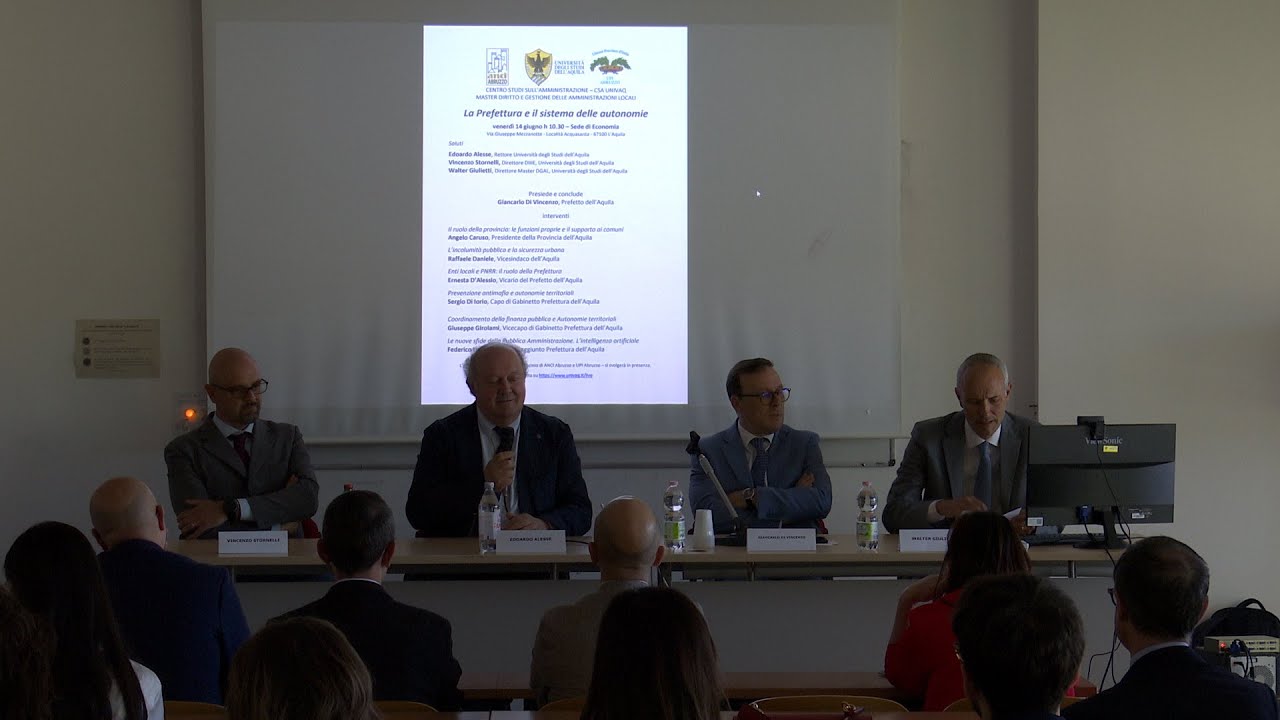 La Prefettura e il sistema delle autonomie - 14/06/2024