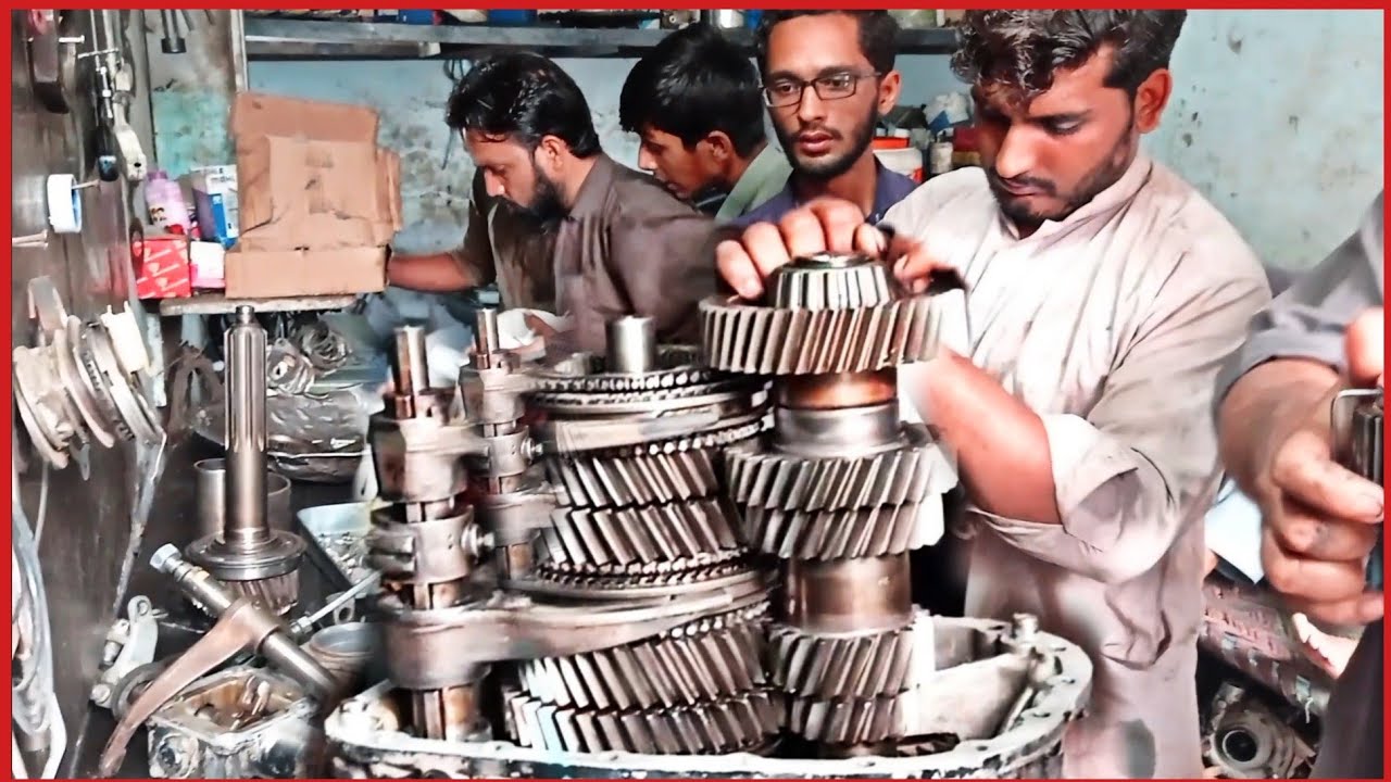 Repairing Hino 1J Truck Gear Box||How To Rebuild Hino Gear Box||complete process