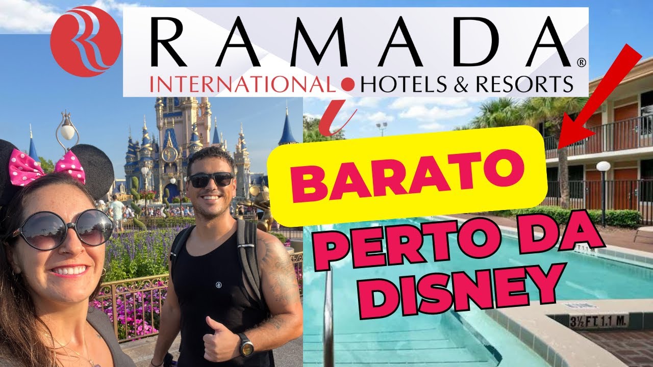 HOTEL BARATO E PERTO DOS PARQUES DA DISNEY EM ORLANDO NA FLÓRIDA -  Ramada by Wyndham em KISSIMMEE