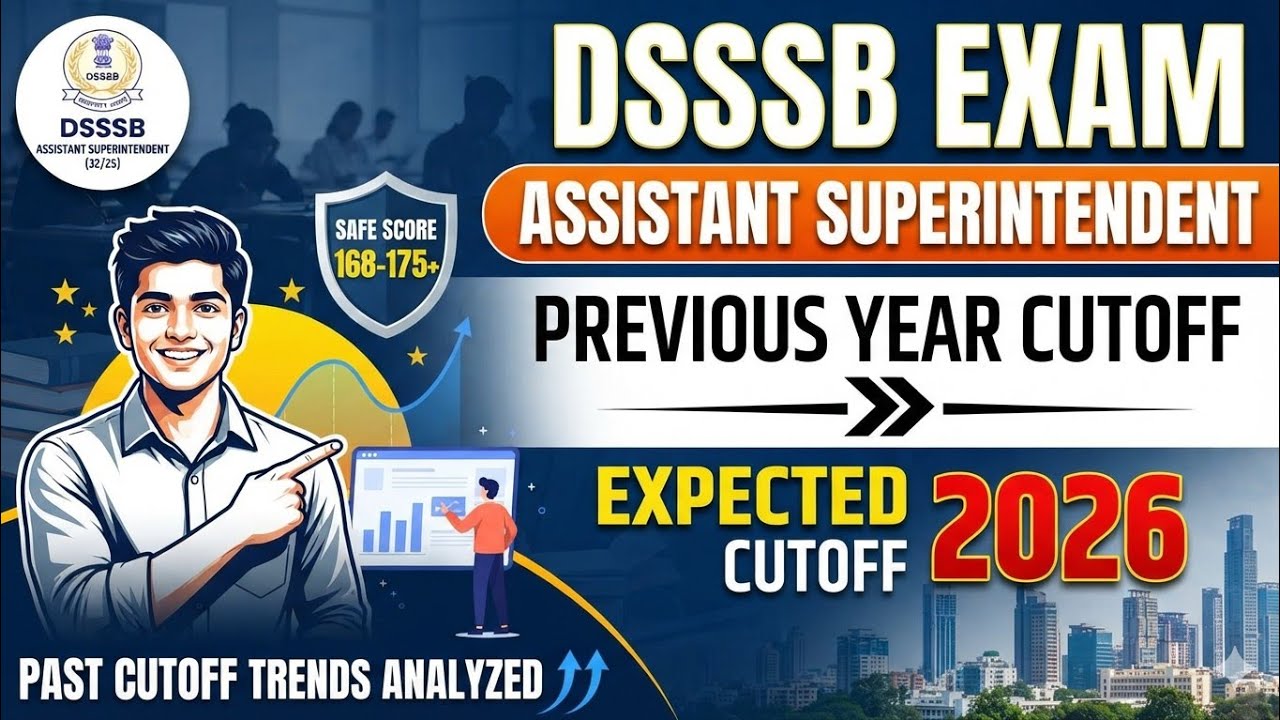 dsssb Assistant Superintendent exam 2026 l dsssb assistant superintendent cutoff 2026 #dsssb32/25