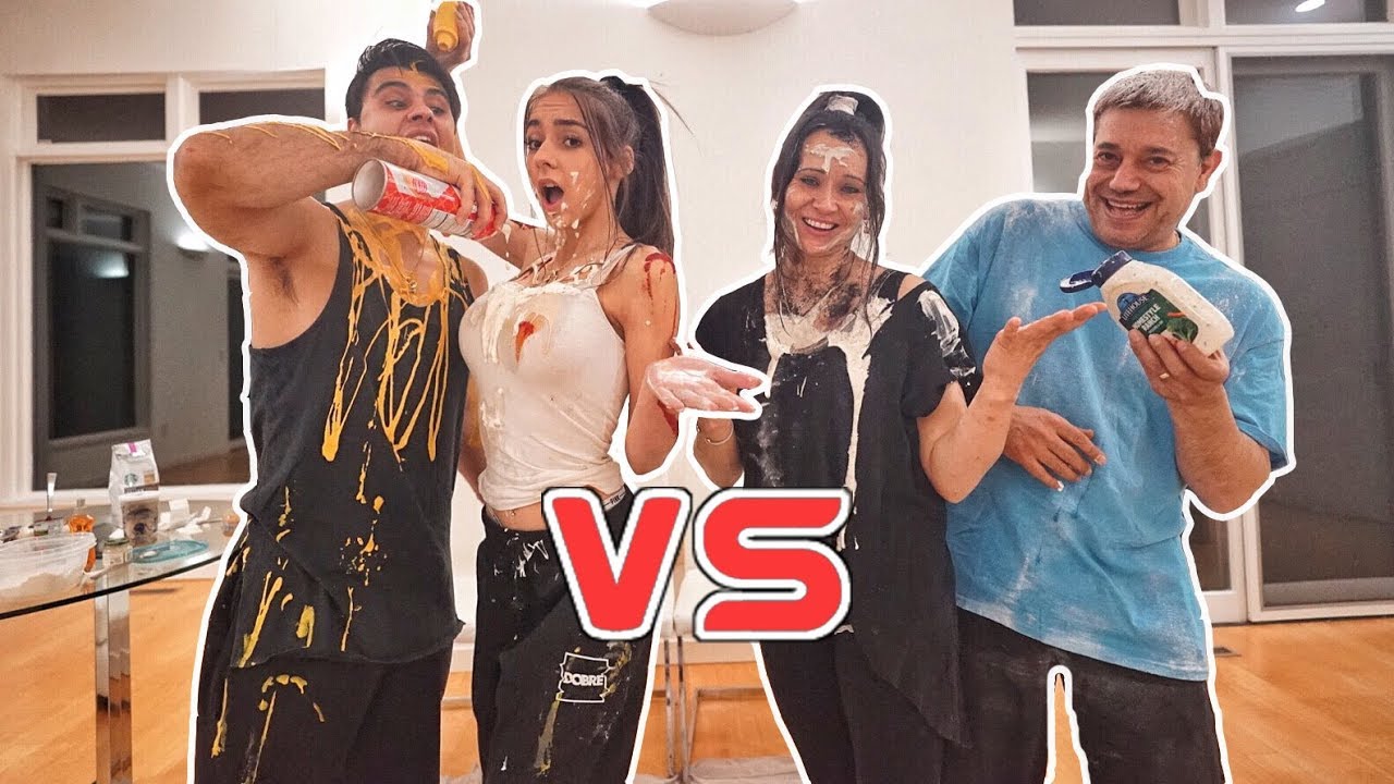 COUPLE vs COUPLE EAT IT or WEAR IT CHALLENGE! (so funny)
