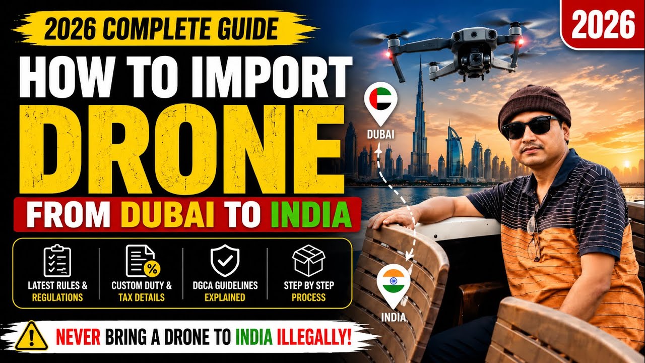 How to import Drone From Dubai To india In flight 😮Custom walo se kese bach kar nikle👍 2024