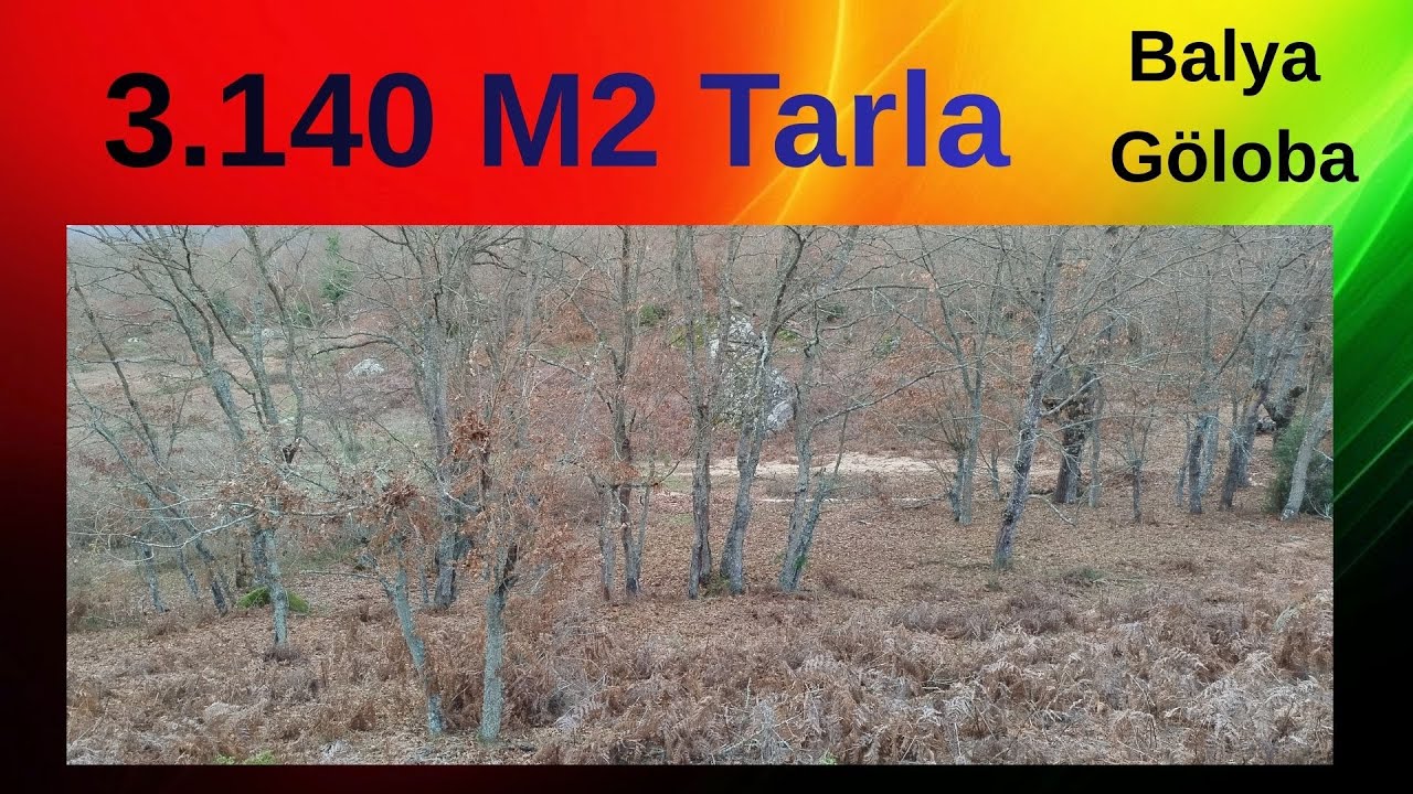 x Keşif Arazi  3.140 m2 Tarla Balıkesir Balya Göloba 109-774 .  300.000