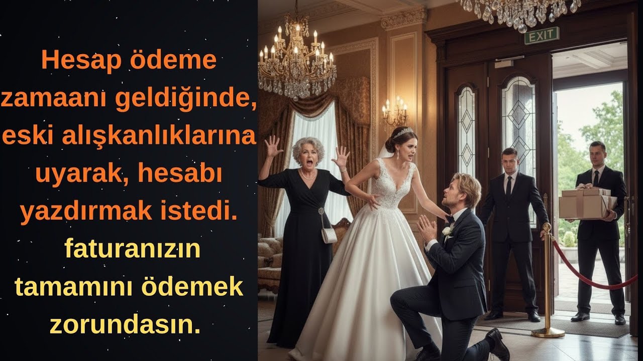 Eski kocam yeniden evlendi ve düğün resepsiyonu için benim mekanımı seçti.Hesap ödeme zamaanı....
