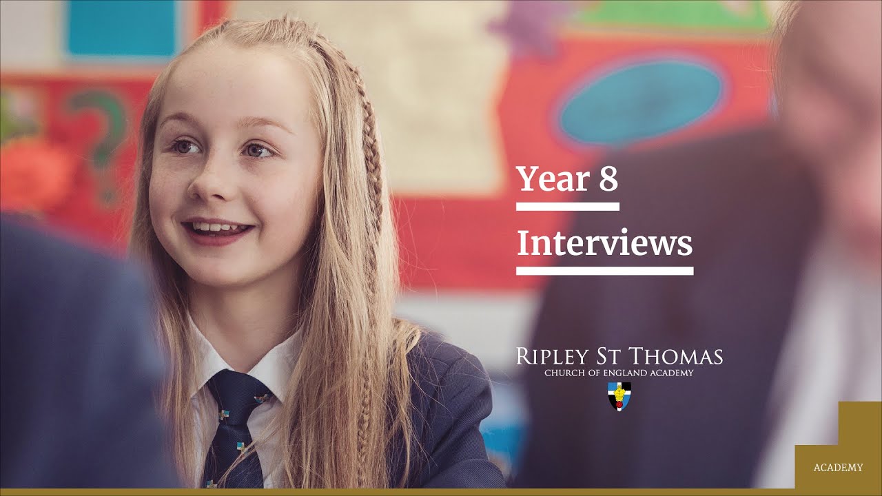 Year 8 Interviews | Virtual Open Evening 2020 | Ripley St Thomas CE Academy