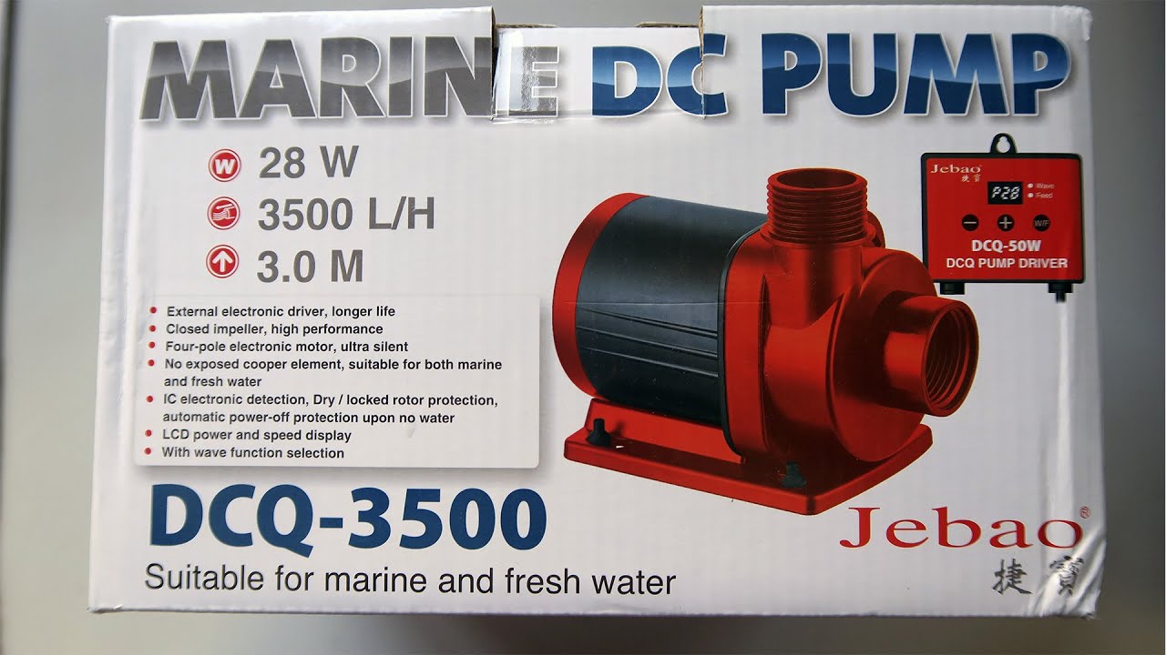 Jebao DCQ-3500. Cambiamos la bomba de subida del acuario marino.