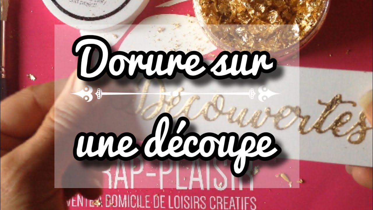 Comment mettre de la feuille d'or {gilding flakes NUVO} sur une découpe faite avec un die