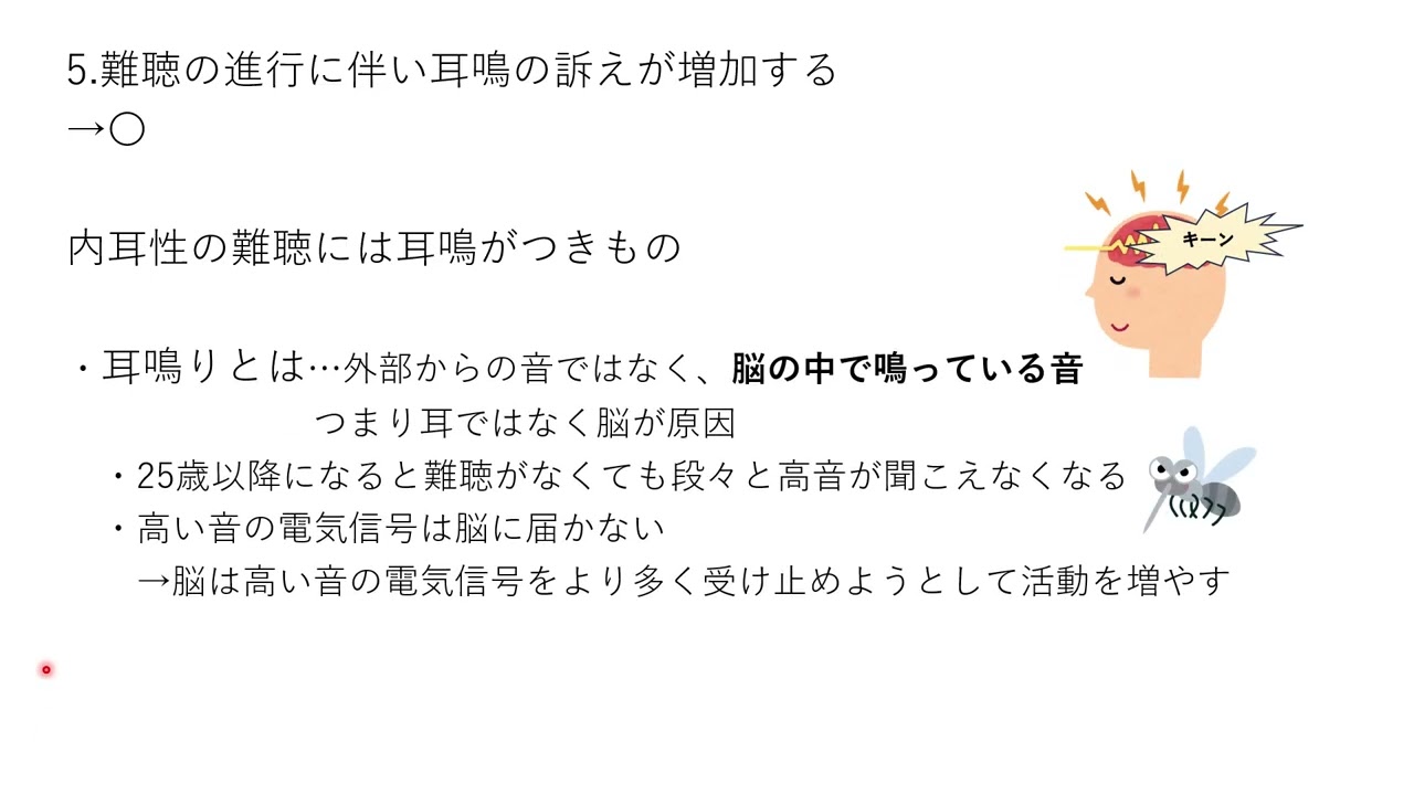 言語聴覚士国家試験　第27回　午後96　老人性難聴