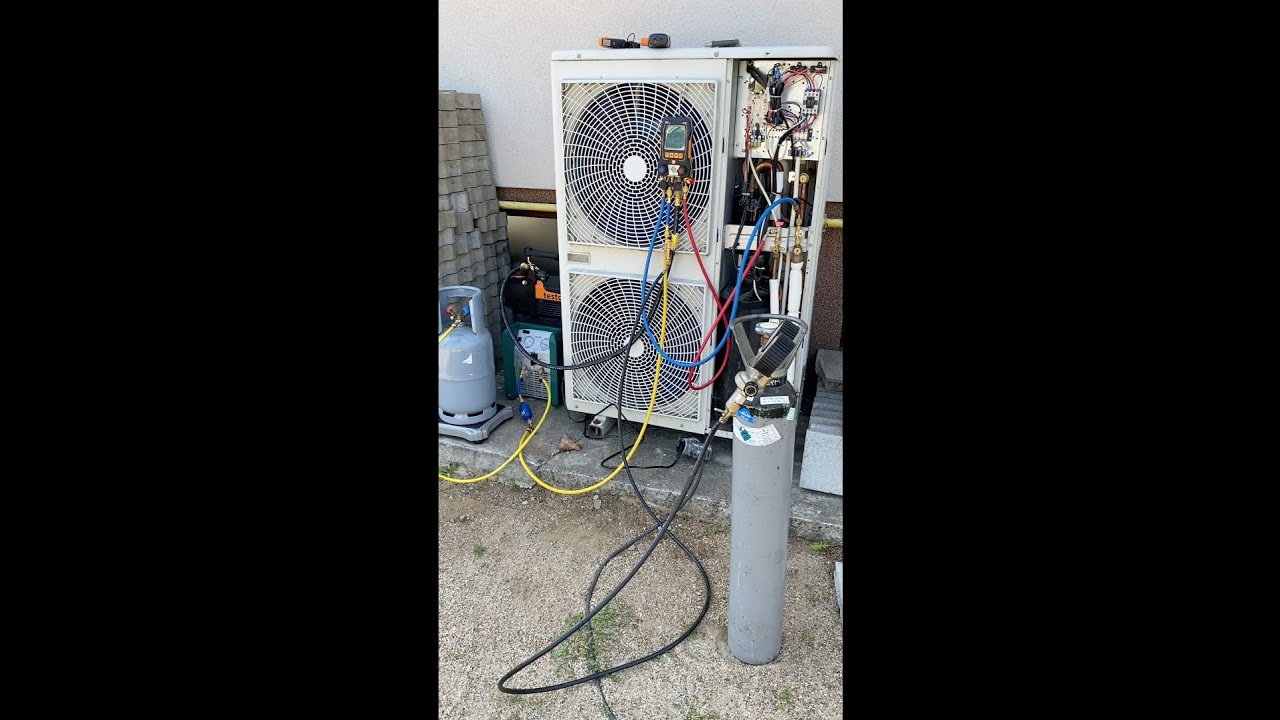 Testare cu azot la un sistem de aer conditionat partea 3