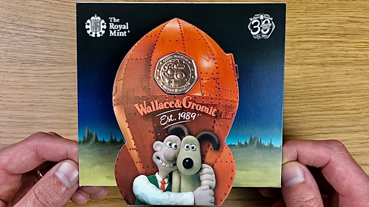 Rocketing Wallace & Gromit 50p Coin!! || Brilliant Uncirculated || 2019 Unboxing Video