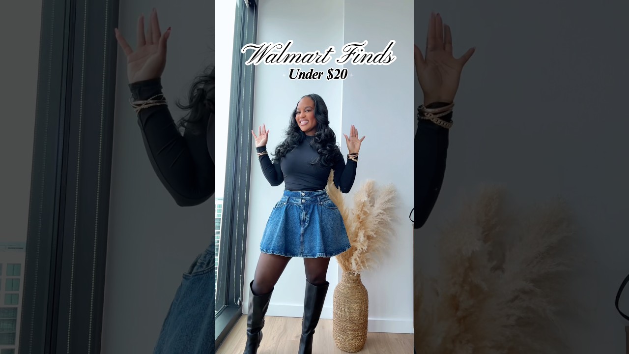 Walmart Wednesday Denim Try-On | Affordable Mini Skirts & Dresses for Spring |Under $20
