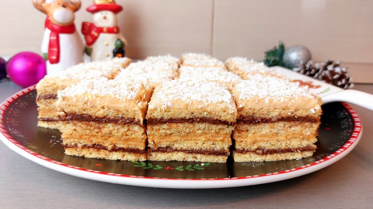 Prajitura cu crema de caramel si ciocolata / Foi cu nuca / Prajitura aromata ce se topeste in gura!
