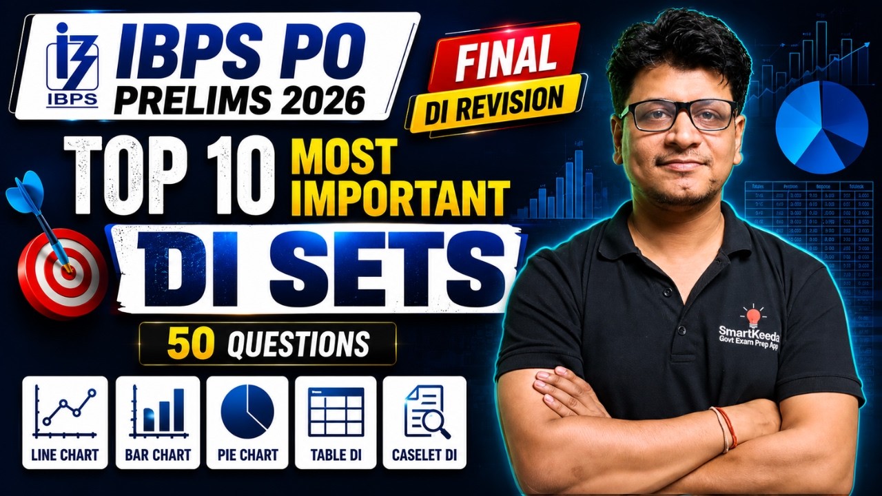 IBPS PO Prelims 2026 | Top 10 Most Important DI Sets | 50 Questions | Final DI Revision | Tarun Jha