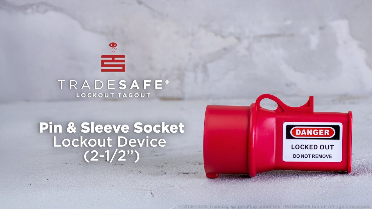 Pin & Sleeve Socket Lockout Device (2-1/2”) | TRADESAFE
