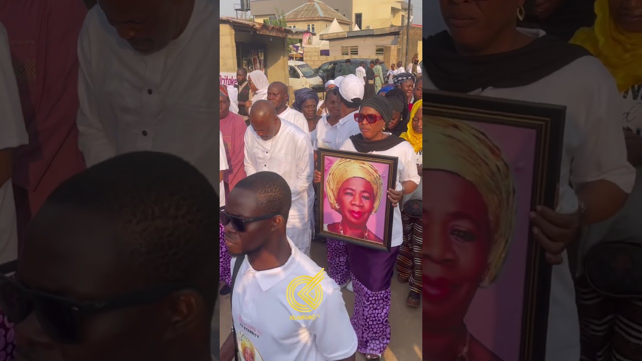 Saidi Balogun and Fathia Balogun unites for her mother&rsquo;s wake keep service #fathiabalogun #shorts