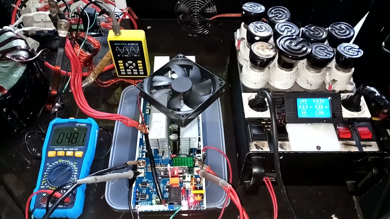 2603168NPDV5DY Test uji voltage & beban KIT INVERTER PSW EGS002 TO247 20Mosfet 48v