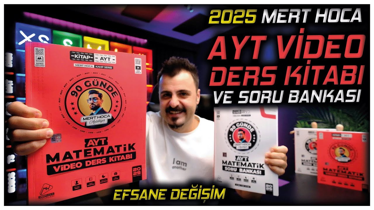 2025 Mert Hoca AYT Matematik Video Ders Kitabı ve Soru Bankası Tanıtım Videosu | Efsane Değişim!