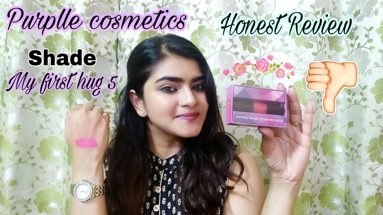 Purplle ultra hd matte liquid lipstick | Honest Review | Demo | Hindi | Ria Das |