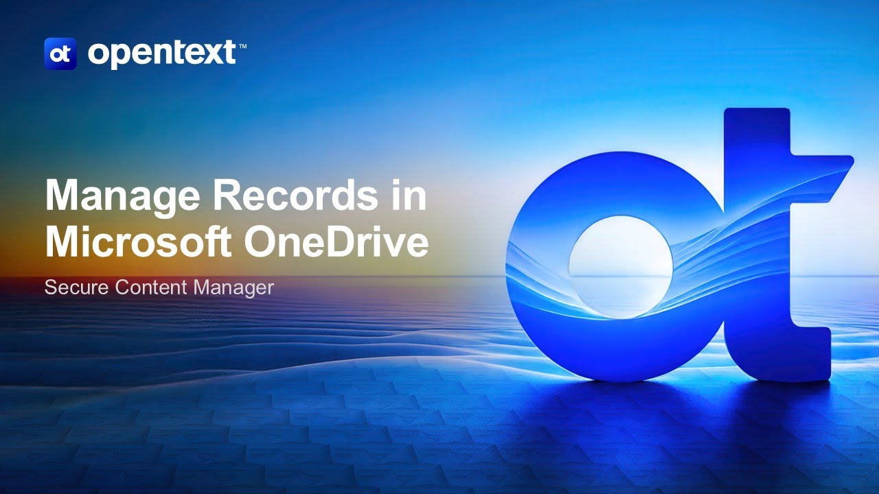 Manage records in OneDrive with SCM