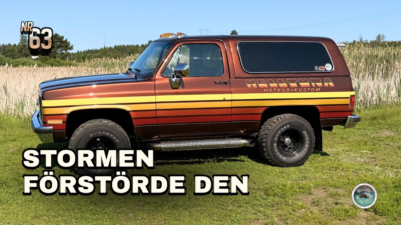 Stormen förstörde vår Chevrolet Blazer – nu måste vi rädda den