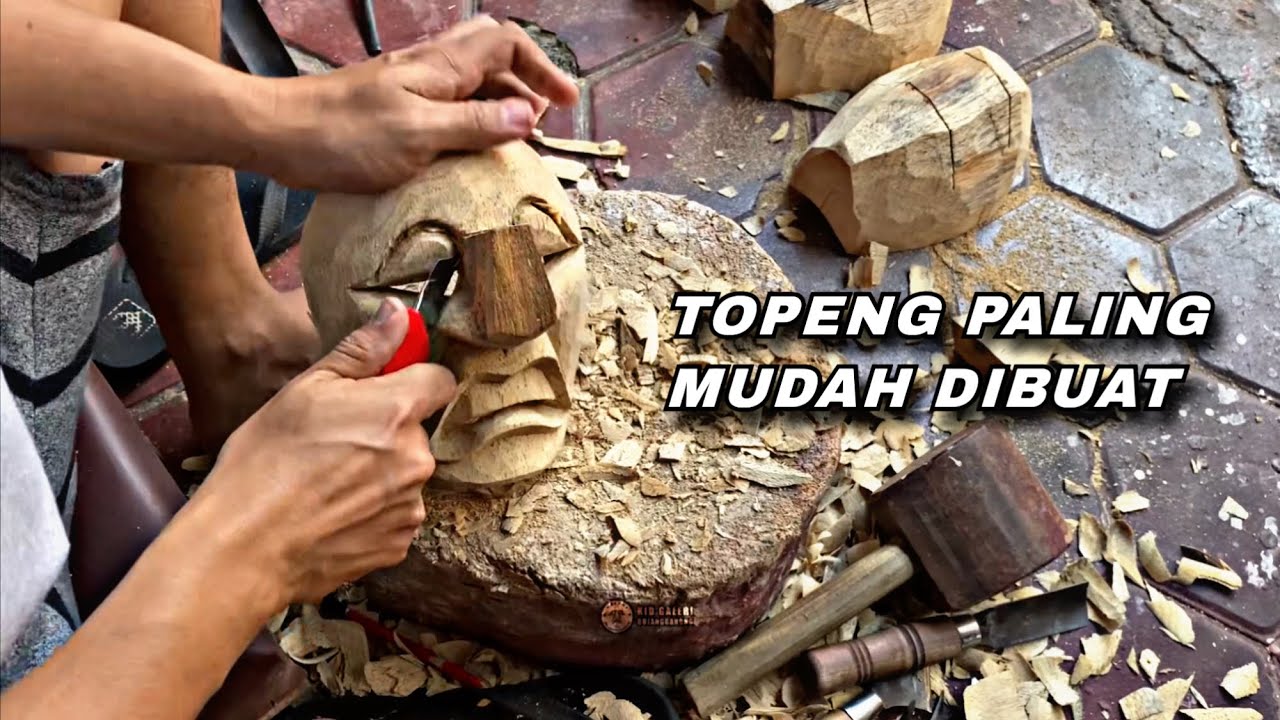 MEMBUAT TOPENG BUJANG GANONG PAKEM HANYA 1 JAM SELESAI