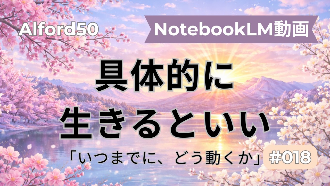 【NotebookLM動画】#018 具体的に生きるといい
