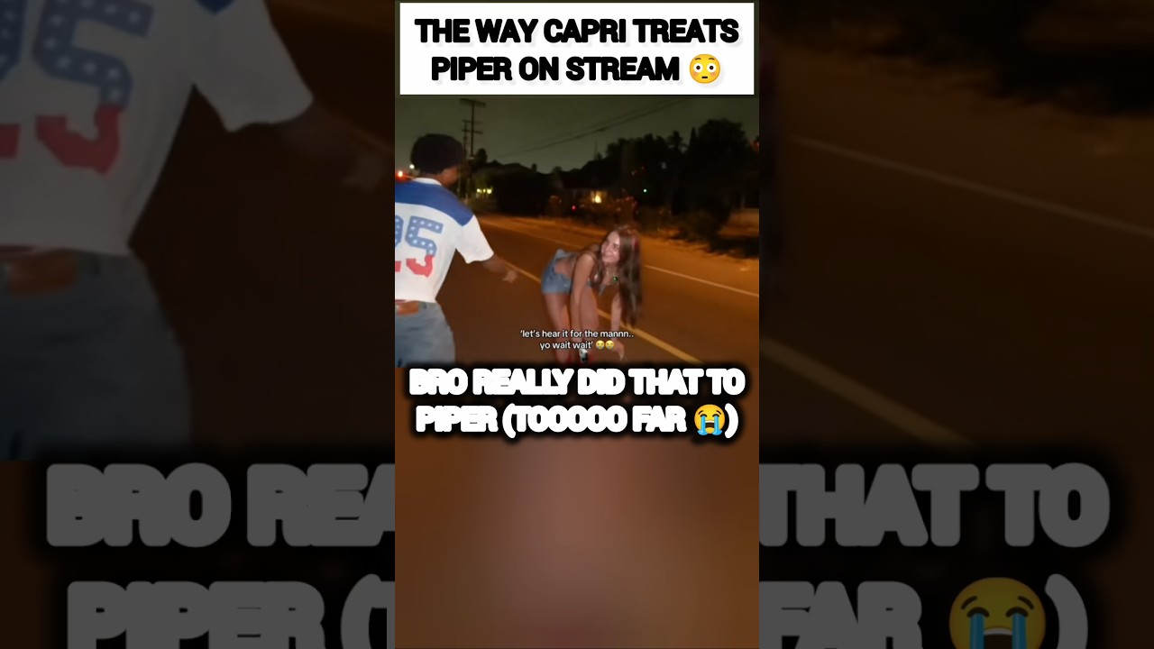 The WAY Capri TREATS Piper Rockelle on stream?😳 #shorts #trending #viral #piper #funny #shortvideo