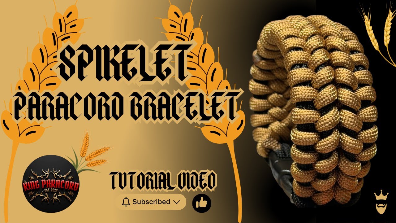 How the SPIKELET Paracord Bracelet Is Made | Heavy-Duty Weave Breakdown #paracordbracelet #handmade