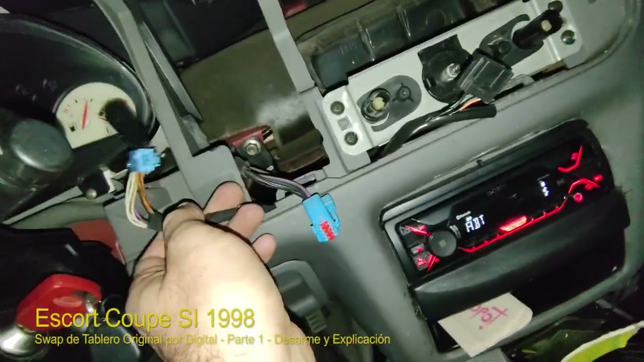 Ford Escort MK6 1998 Coupe SI - Swap tablero Analogico por Digital - Parte 1 Explicacion