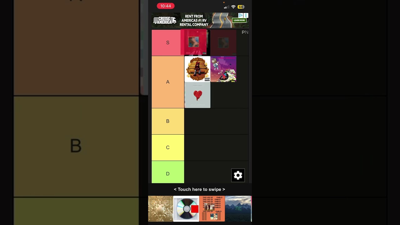 Kanye West albums tier list 