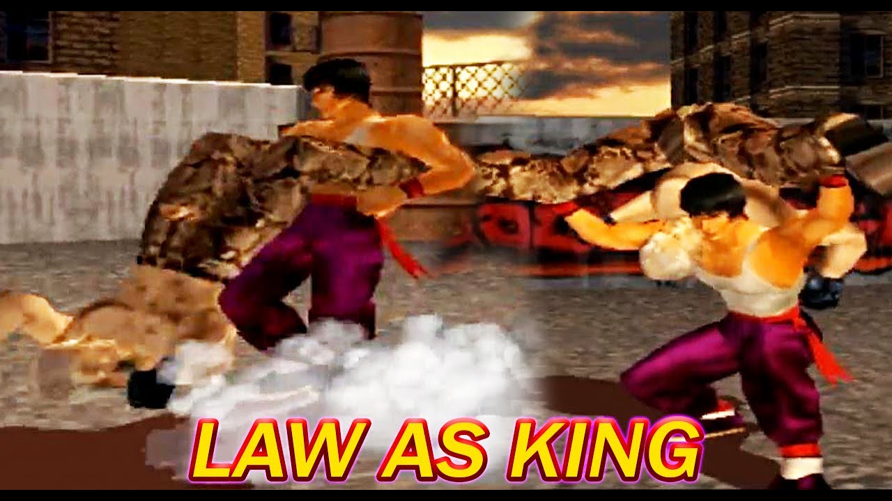 [TAS] Law With King's Moves Gameplay - Tekken 3 (Arcade Version) (Remake) (2nd Costume)