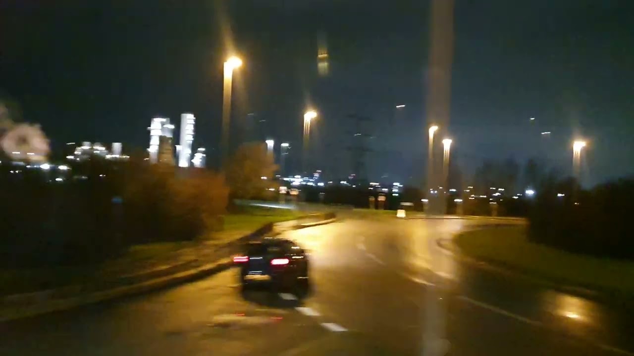Christmas lights & bright lights of Saltend from Victoria Dock to Paull.