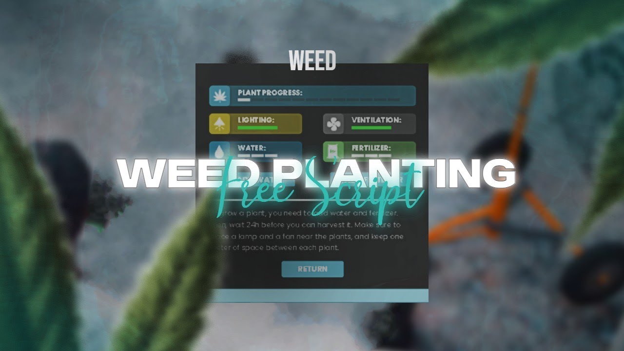 [FREE] Advanced Weed Plantation for FiveM | ESX & QBCore