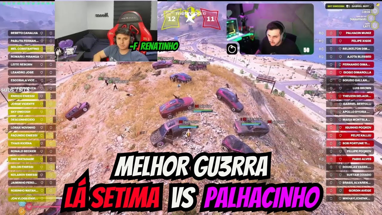 KROOZ JUNTO COM A GALERA DA FRANÇA REAGINDO LÁ SETIMA vs PALHACINHO | A MELHOR GU3RRA DA METROPOLE?