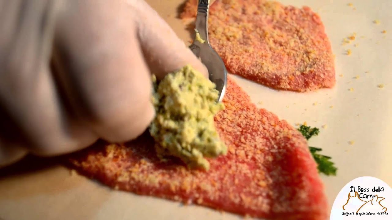 Involtini di carne al pistacchio e formaggio spalmabile
