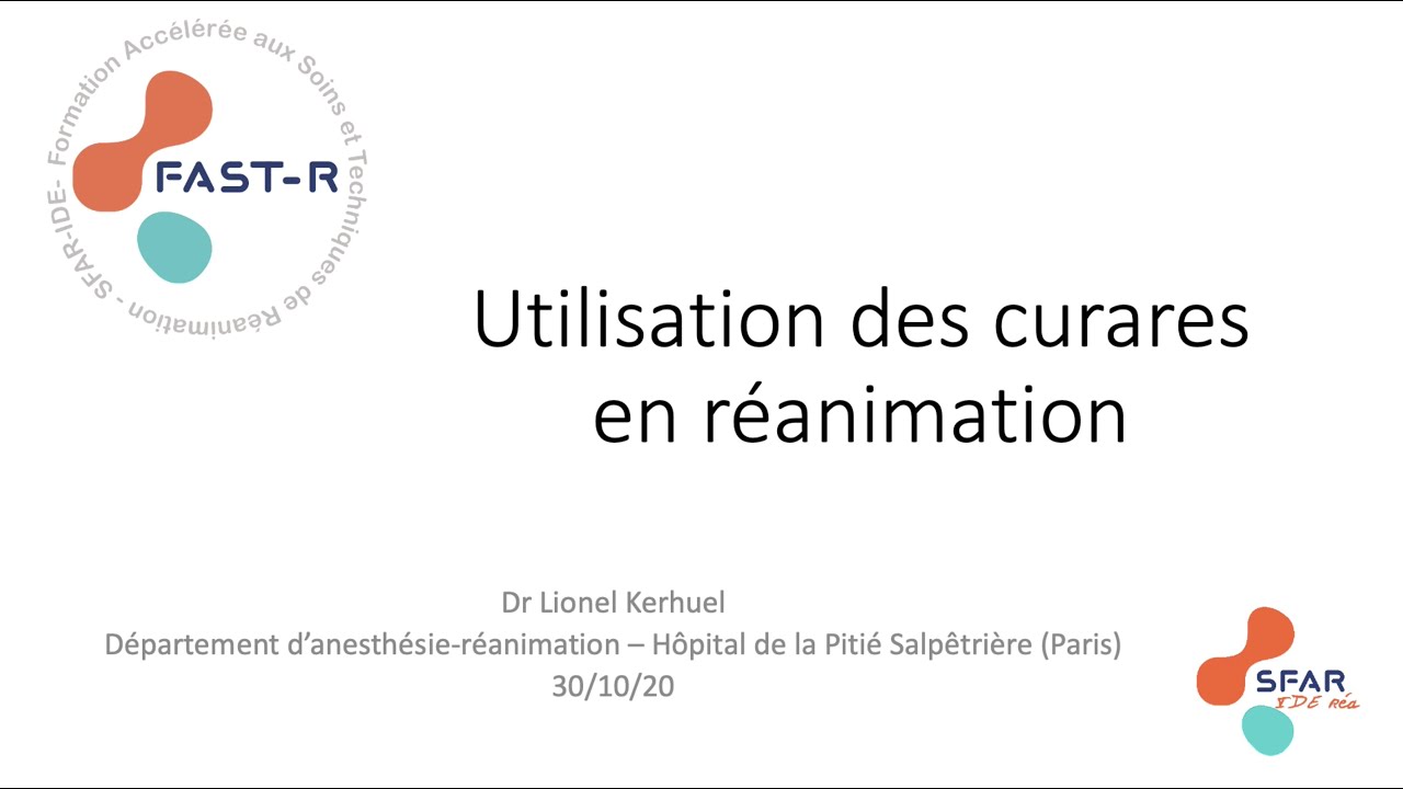 Utilisation des curares en réanimation
