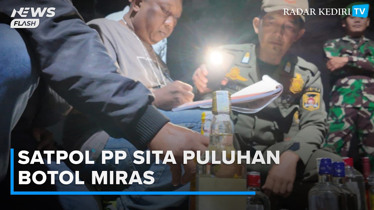 Satpol PP Sita Puluhan Botol Miras, Patroli Ramadan, Sasar Warung danKafe di Kota Tahu