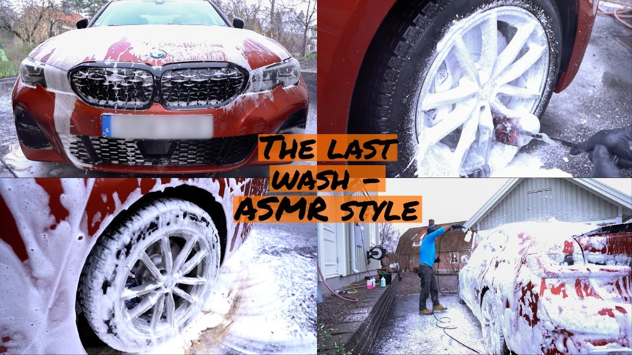 2020 BMW G20 330e - satisfying winter foam car wash asmr style