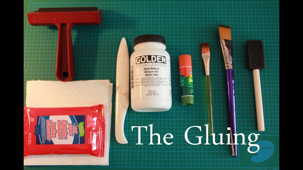 Collage Materials and Tools (part 3): Gluing